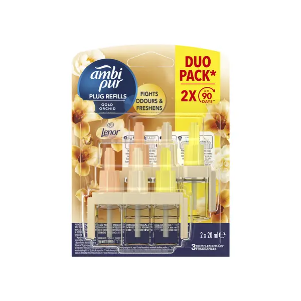 Ambi Pur 3volution Gold Orchid náhradní náplň 2x20 ml