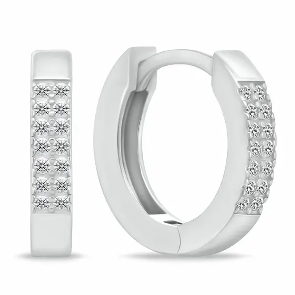 Brilio Silver Nadčasové kruhové náušnice ze stříbra EA342W