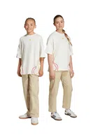 Dětské bavlněné kalhoty adidas Originals béžová barva, JY2746