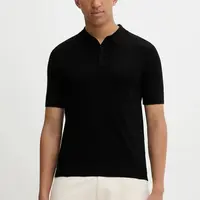 Polo tričko HUGO pánské, černá barva, 50536672