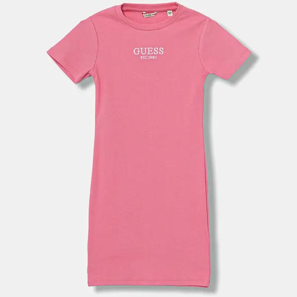 Dívčí šaty Guess růžová barva, mini, J5YK11 KBZP4