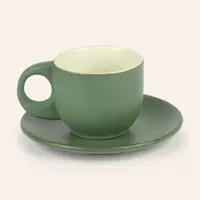 Sada šálků a podšálků Calma House Matcha 11 x 6,5 cm 2-pack