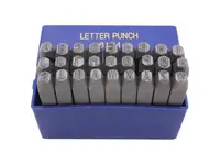 BGS technic Razící matrice písmen, raznice- sada 27ks (různé velikosti) - BGS Velikost: 6 mm