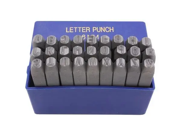 BGS technic Razící matrice písmen, raznice- sada 27ks (různé velikosti) - BGS Velikost: 6 mm