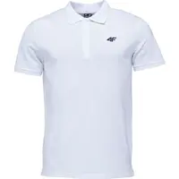 4F POLO SHIRT Pánské polo triko, bílá, velikost