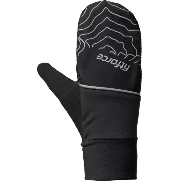 Fitforce PHANTOM Rukavice na běhání, černá, velikost