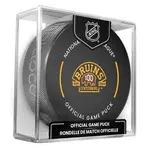 INGLASCO BOSTON BRUINS OFFICIAL GAME PUCK Fanouškovský hokejový puk, černá, velikost