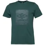 Umbro GEO GRAPHIC TEE Pánské triko, tmavě zelená, velikost