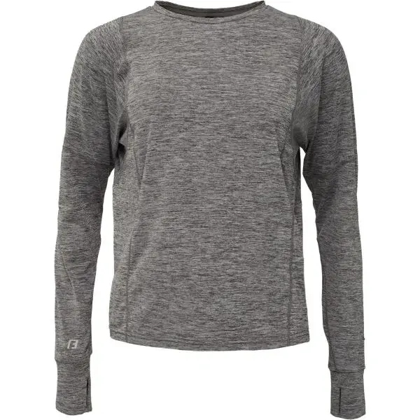 Fitforce VALKA Dámske fitness tričko s dlhým rukávom, sivá, veľkosť