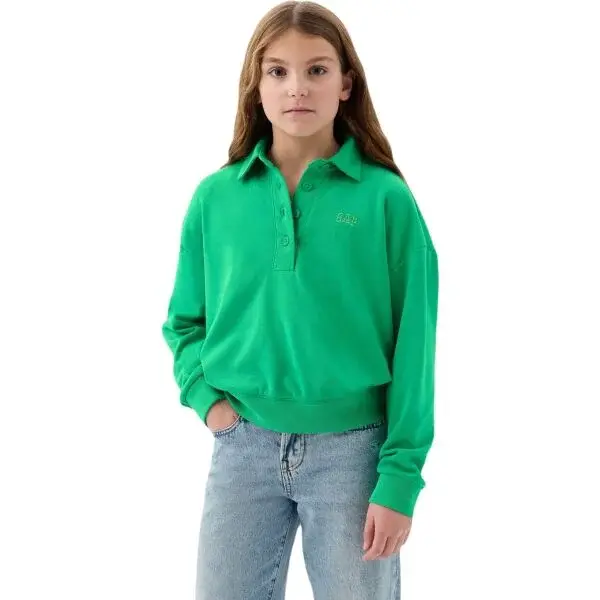 GAP FRCH MB Dievčenská mikina, zelená, veľkosť