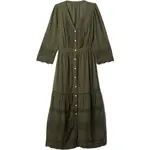 GAP LACE Dámské šaty, khaki, velikost