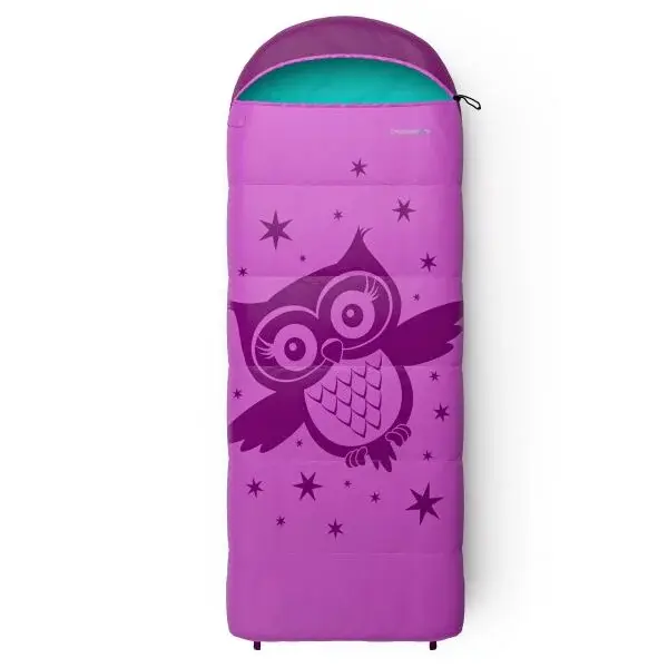 Crossroad AKUTAN 170 Dětský spací pytel, fialová, velikost 170 cm - pravý zip