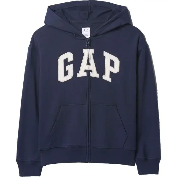 GAP V-FRCH HERITAGE LOGO Chlapecká mikina, tmavě modrá, velikost