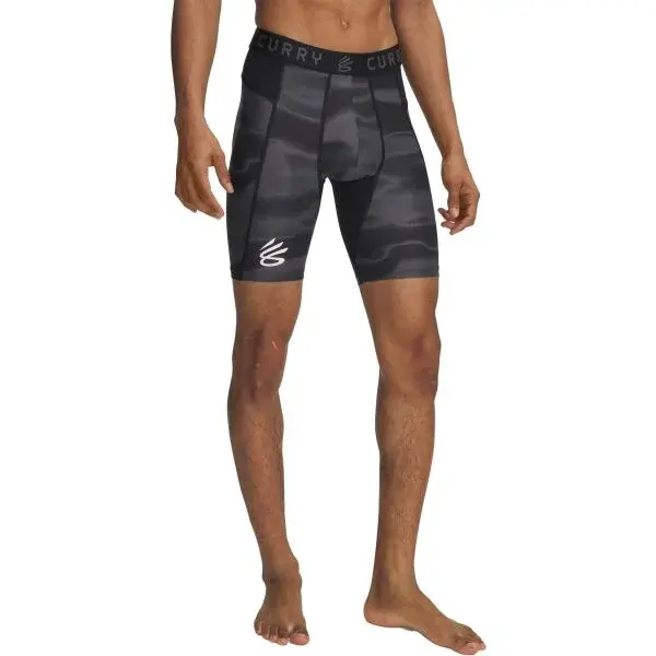 Under Armour CURRY HEATGEAR PRINTED Pánske krátke nohavice, čierna, veľkosť
