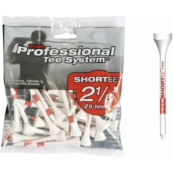 PRIDE SPORT RETAIL BAGS 2-1/8&quot; 25KS Golfová týčka, bílá, velikost