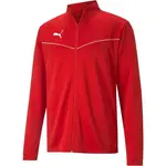 Puma TEAMRISE TRAINING POLY JACKET Pánská mikina, červená, velikost XXXL