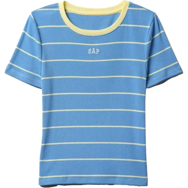 GAP MOD RIB ABBRV Dámské tričko, světle modrá, velikost