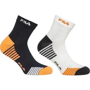 Fila QUARTER HALF TERRY Unisex ponožky, černá, velikost 39-42