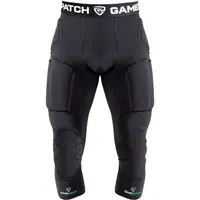 GAMEPATCH PADDED 3/4 TIGHTS WITH FULL PROTECTION Kompresní unisex legíny, černá, velikost