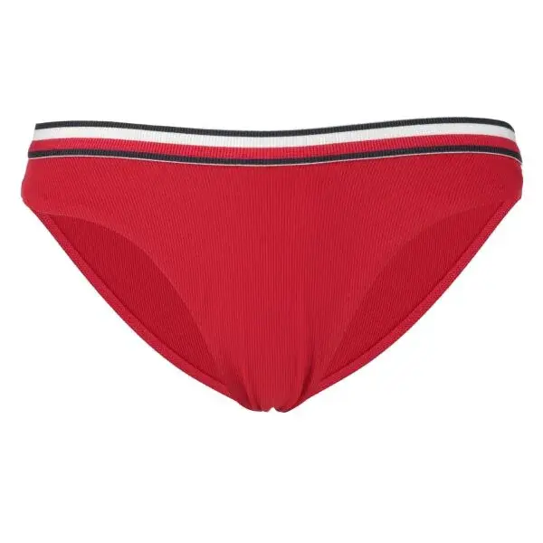 Tommy Hilfiger CHEEKY HIGH LEG BIKINI Dámský spodní díl plavek, červená, velikost