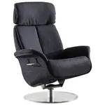 Welnova RELAXAČNÍ KŘESLO, textil, černá