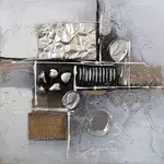 Monee OLEJOMALBA, abstraktní, 30/30 cm