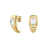 Rosefield Úchvatné pozlacené půlkruhové náušnice Iconic JEORG-J1129