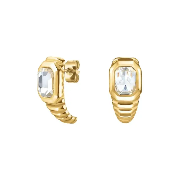 Rosefield Úchvatné pozlacené půlkruhové náušnice Iconic JEORG-J1129