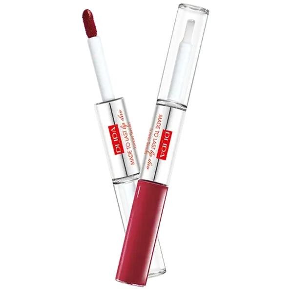 PUPA Milano Dlouhotrvající tekutá rtěnka Made To Last Lip Duo (Liquid Lip Colour) 2 x 4 ml 005 Deep Ruby