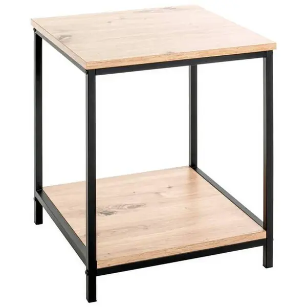 ODKLÁDACÍ STOLEK, černá, barvy dubu