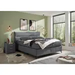 MID.YOU POSTEL BOXSPRING, 180/200 cm, antracitová