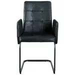 MID.YOU ŽIDLE S PODRUČKAMI, železo, tkaná látka, černá