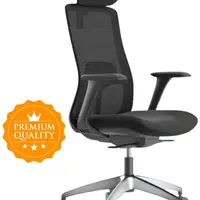 MERCURY Ergonomická kancelářská židle WISDOM, černá, sezení 8+ hodin denně