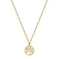 Brosway Pozlacený náhrdelník Strom života Chakra BHKN094