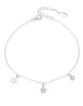 MOISS Půvabný stříbrný náramek s přívěsky B0000640