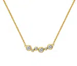 Hot Diamonds Pozlacený náhrdelník s diamantem Gemstone DN213