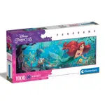 Clementoni - Puzzle Panorama 1000 Disney Malá mořská víla