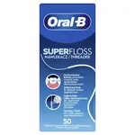 Oral-B SuperFloss dentální nit nastříhané pásky 50ks