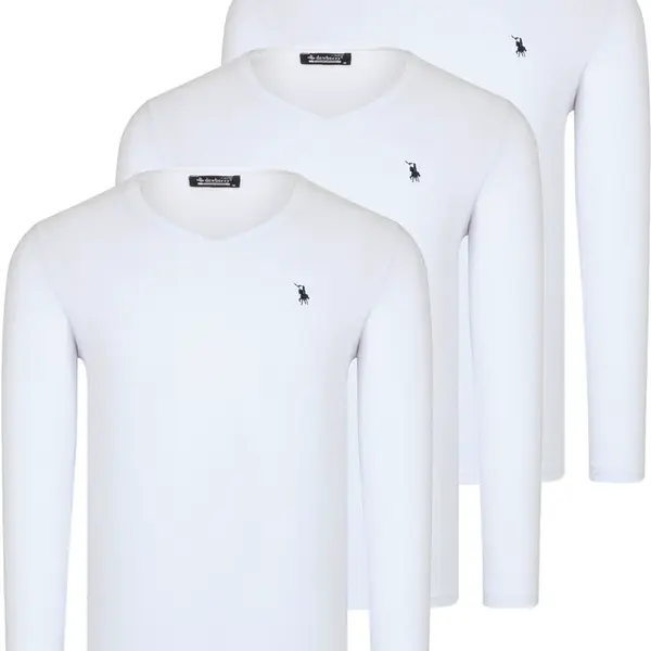 Pánské triko 3pack dewberry