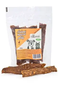 Natureca pochoutka masové pláty kachna 100% maso 100g