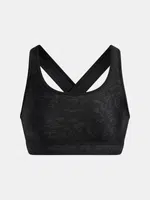 Women's bra Under Armour Crossback Mid Print-BLK - Women's