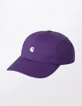 Carhartt WIP Madison Logo Cap Huckleberry/White