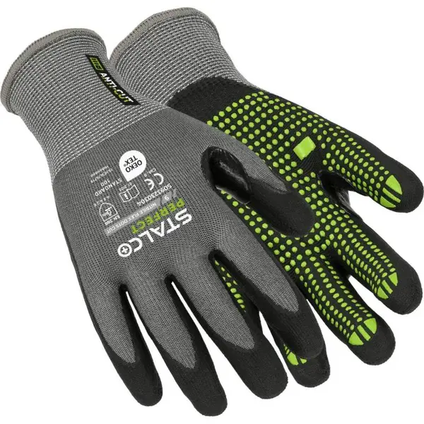 Rukavice nitrilové NITRILE FLEX DOTS CUT, 10, STALCO PERFECT