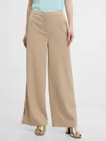 Orsay Beige Women's Wide Leg Trousers - Women's