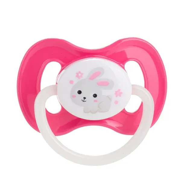 CANPOL BABIES Bunny&Company dudlík kaučuk třešinka 6-18m růžový 1 kus