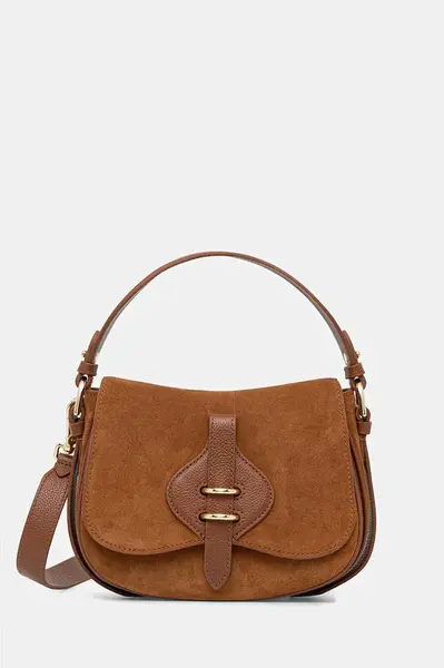 Kožená kabelka Coccinelle MAVERY SUEDE