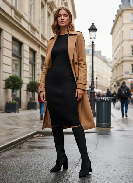 Dámské kozačky na podpatku Yserine