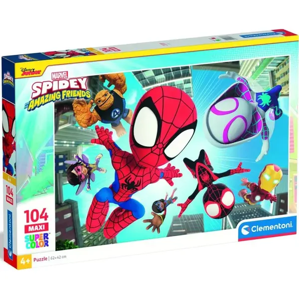 Clementoni puzzle 104 Maxi Spidey a jeho úžasní kamaráti