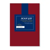 SCANquilt prostěradlo JERSEY ELASTIC LYCRA tmavě červená 180 x 200 cm na výšku matrace až 30 cm