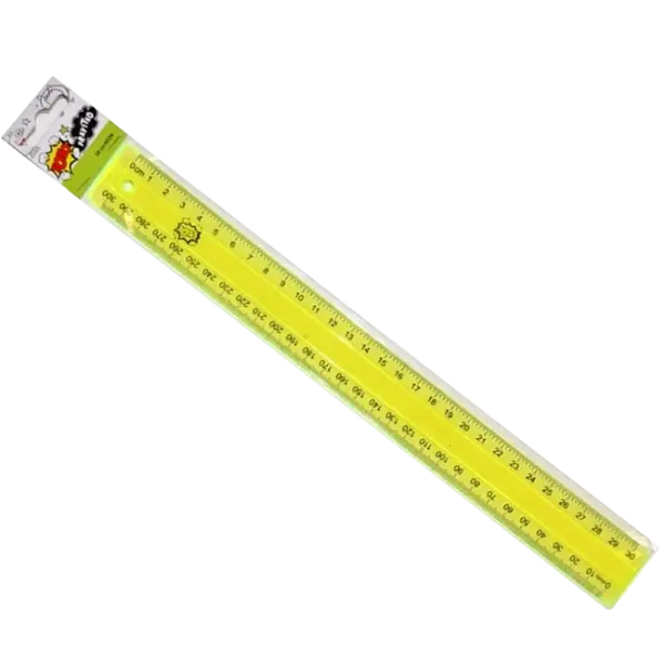 Pravítko 30 cm neon